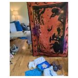 HAND PAINTED CLOTH AND YARN