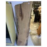 LIVE EDGE WOOD SLAB 57" L X 13" GRADUATING TO 13"