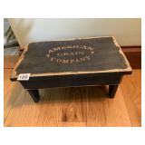 14X8X7 AMERICAN GRAIN COMPANY STEP STOOL