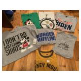 SHIRTS INCLUDING DISNEY, BIDEN, STEELERS