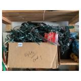 CHRISTMAS LIGHTS AND ASSORTED CORDS