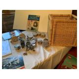 BASKET, DRAWING BOOK, CRAFT SUPPLY, DRAWING