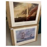 PRINTS: DESTRUCTION OF HMS AUGUSTA IN DELAWARE