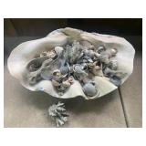 22X12X7 ENORMOUS SCALLOP SHELL FILLED WITH OTHER
