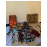 GARLAND INCLUDING GLASS BEADS