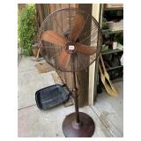 BRONZE TONE FAN ADJUSTABLE HEIGHT
