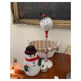 CHRISTMAS BASKET, SNOWMAN Dï¿½COR, KITTY CHRISTMAS