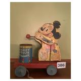 MICKEY MOUSE DRUMMING PULL TOY