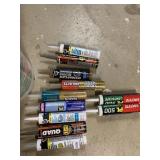 15 ASSORTED TUBES AND 2 BUCKETS