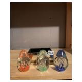 GLASS PAPERWEIGHTS