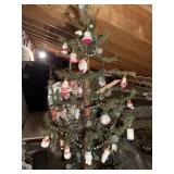 DECORATED SMALL TREE WITH ORNAMENTS