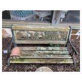 CAST IRON BENCH 32" L X 22" & TURTLE
