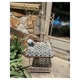 20" H SEAT IRON CHAIR COMPOSITION DOG