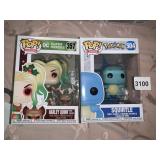 TWO POP FIGURES #504 POKï¿½MON, HARLEY QUINN #357