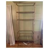 ETAGERE STATIONARY SHELF 81HX30"X15D, 6 GLASS