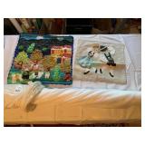 PERU HAND MADE WALL HANGING, DANCING COUPLE &