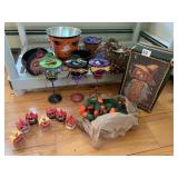 HALLOWEEN TIN BUCKET, VINE PUMPKIN, DECORATIVE