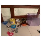 DOMINO SUGAR TIN, NO TRUMPS CARDS, PLASTIC BIN