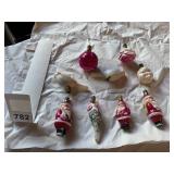 ANTIQUE CHRISTMAS BULBS W/ SANTA, ETC.