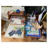TRADING CARDS, ACTION FIGURES, DRY ERASE BOARD