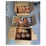 HUGE BOX ORANGE DISHES