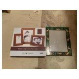 HAND PAINTED WOOD PICTURE FRAME AND NEW MODERN