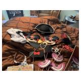 MICKEY MOUSE HAT, GLOVES, SIGNS ETC.