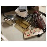 BAKING PAN, FOOD STORAGE, HANDHELD VAC, ETC.