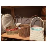 ASSORTED HANDLED BASKETS / PLANTERS