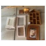 PICTURE FRAMES, TRINKET SHELF HOUSE SHAPED