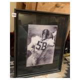 JACK LAMBERT PRINT, UNDER GLASS, 22X18