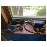 PSYCHONAUTS GOGGLES, SCOTT SKI GOGGLES AND WOODEN