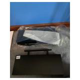 3 NEW BLACK WALL SHELVES W/ BRACKETS 15" X 6"