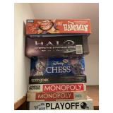 BOARD GAMES INCLUDING HALO AND DISNEY CHESS
