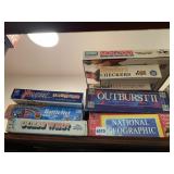 BOARD GAMES INCLUDING MEGA MAN BATTLE NET,