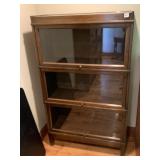 HALE OAK STACKING 3 SECTION BOOKCASE