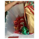 CHRISTMAS DECORATIONS BOX AND ORNAMENTS