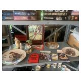 NORMAN ROCKWELL FIGURES, PLATES, TRAY, ETC.