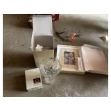 LENOX FLOWER VASE WITH LENOX PICTURE FRAME ARTIC