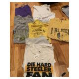 ALL 2X STEELERS AND OTHER T SHIRTS