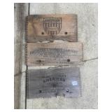 WOOD CRATE LABELS EXPLOSIVES AM. CYANAMID COMPANY