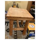 HAND CRAFTED SIDE TABLE, 20HX18WX20.5D