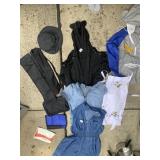 PITT HOODY, DENIM ZIPPER FRONT DRESS, APRON, ETC.