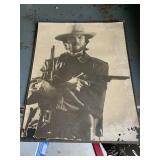PICTURE OF CLINT EASTWOOD AND 2 POSTERS GUINESS