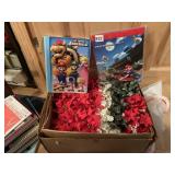 LOTS OF TABLETS, SILK FLOWERS ETC.