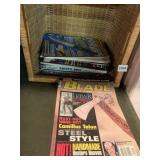 ORGANIZER BASKET FILLED WITH BLADE AND KNIFE