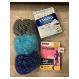 TAMPONS AND BODY POOFS