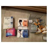 NEW STOCKINGS, RAZORS, PANTY LINERS, DOVE SOAP