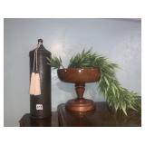 ARTIFICIAL PLANT, WOOD PLANTER WINE BOX