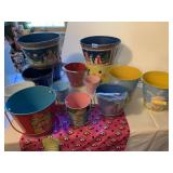 BUCKETS W/ HANDLES GREAT DECORATIONS
